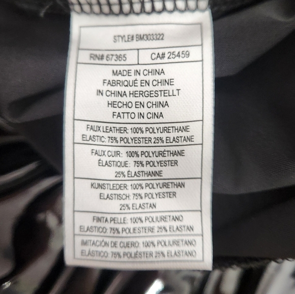 STEVE MADDEN Eden Patent Faux Leather Liquid High Rise Legging - Picture 9 of 10